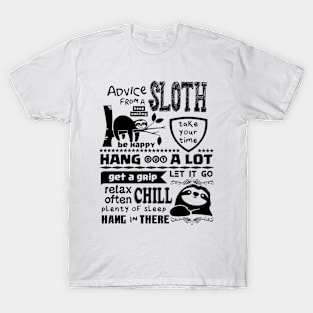 Advice from a Sloth T-Shirt